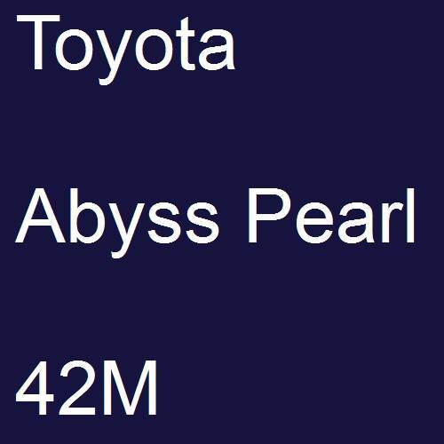 Toyota, Abyss Pearl, 42M.